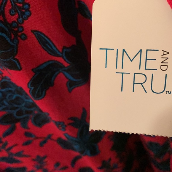 NWT Time and Tru red, black & blue dress w/pockets XXL(20) or XXXL(22) - Picture 7 of 15